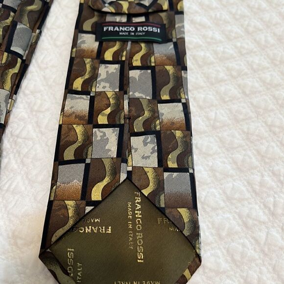 Franco Rossi Silk Neck Tie - Picture 3 of 5